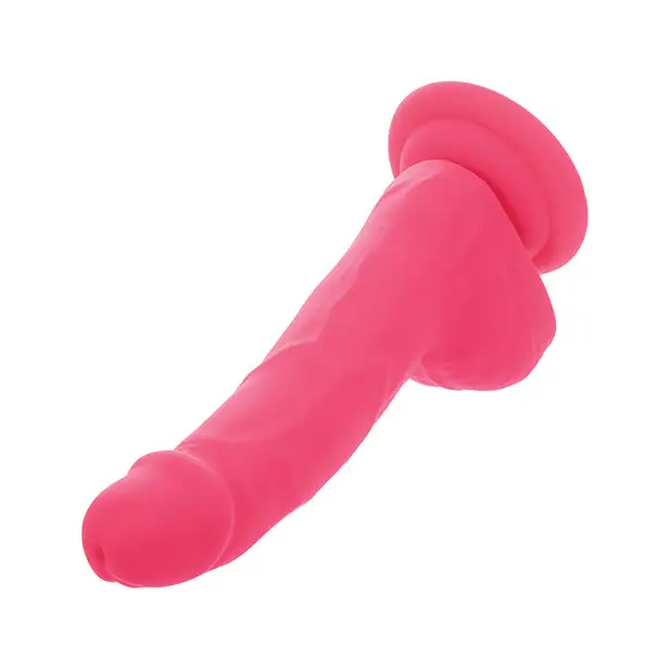 Silicone Studs Neon 6’’ Dildo - Pink - Dongs & Dildos