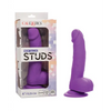 Silicone Studs Neon 6’’ Dildo - Purple - Dongs & Dildos