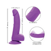 Silicone Studs Neon 6’’ Dildo - Purple - Dongs & Dildos