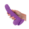 Silicone Studs Neon 6’’ Dildo - Purple - Dongs & Dildos