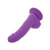 Silicone Studs Neon 6’’ Dildo - Purple - Dongs & Dildos