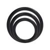 Silicone Support Rings - Black - Penis Enhancement