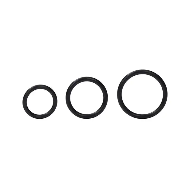 Silicone Support Rings - Black - Penis Enhancement