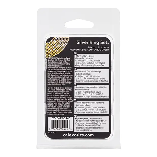 Silver Ring Set - Penis Enhancement
