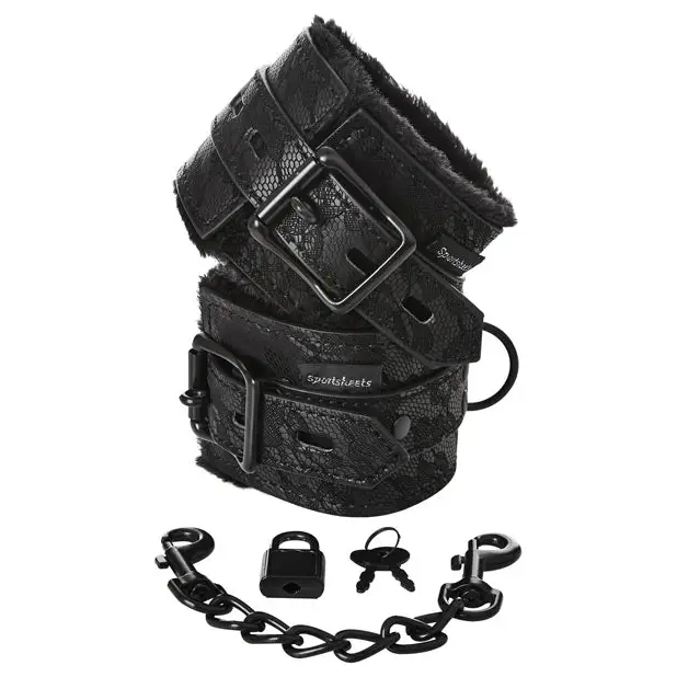 Sincerely Lace Fur Lined Handcuffs