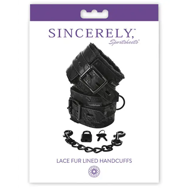 Sincerely Lace Fur Lined Handcuffs
