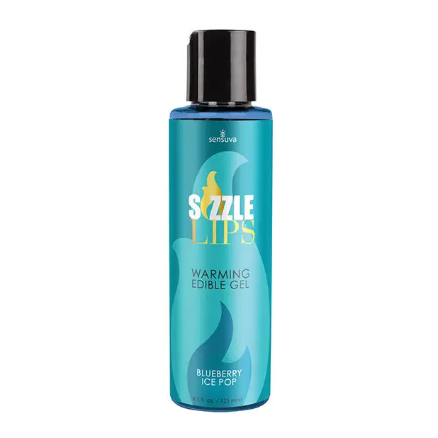 Sizzle Lips Warming Gel, 4.2 oz Bottle Blueberry Ice Pop