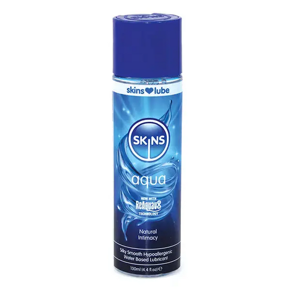 Skins Aqua Water Based Lubricant - 4.4 oz - Lubricants