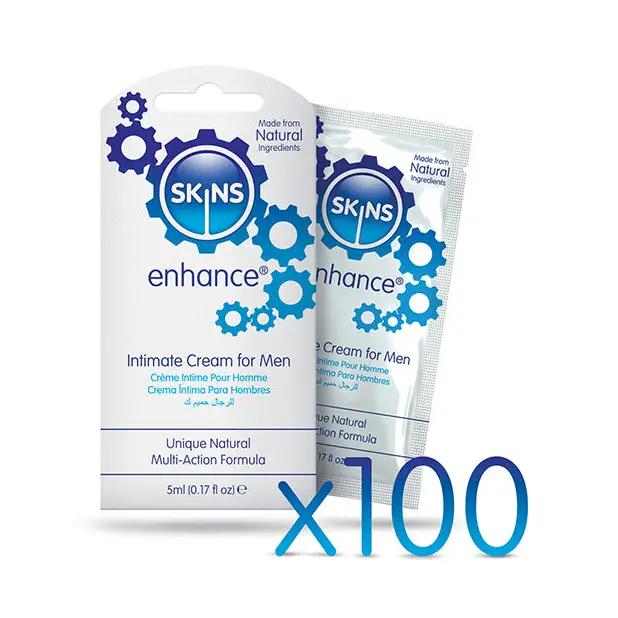 Skins Enhance Intimate Cream Foils, 5 ml Box of 100