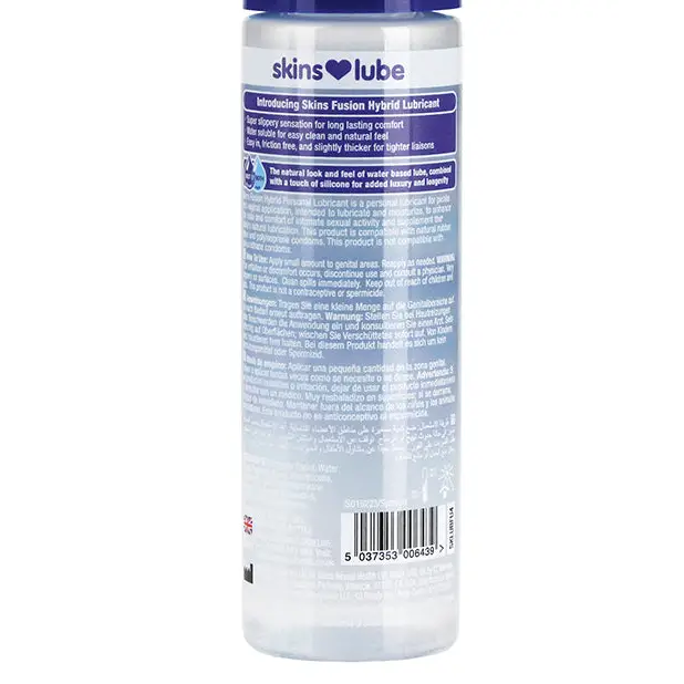 Skins Fusion Hybrid Silicone & Water Based Lubricant - 4.4 oz - Lubricants
