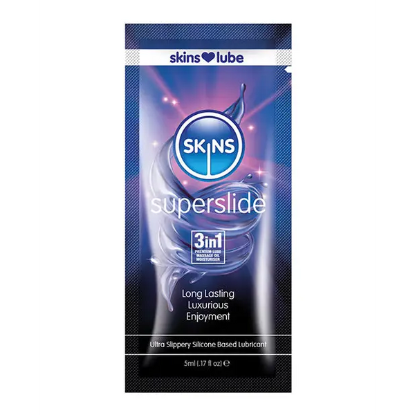 Skins Super Slide Silicone Based Lubricant - 5 ml Foil - Lubricants