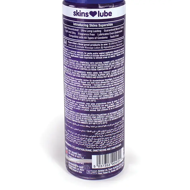Skins Superslide Silicone Based Lubricant - 4.4 oz - Lubricants