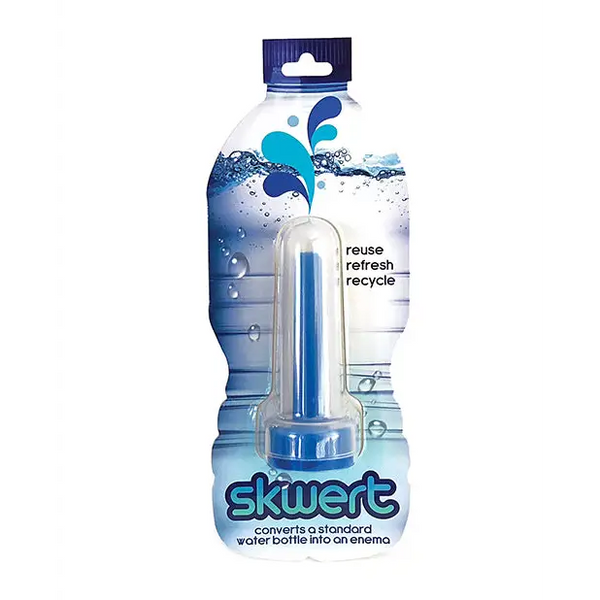 Skwert Water Bottle Enema - Blue - Gay & Lesbian Products
