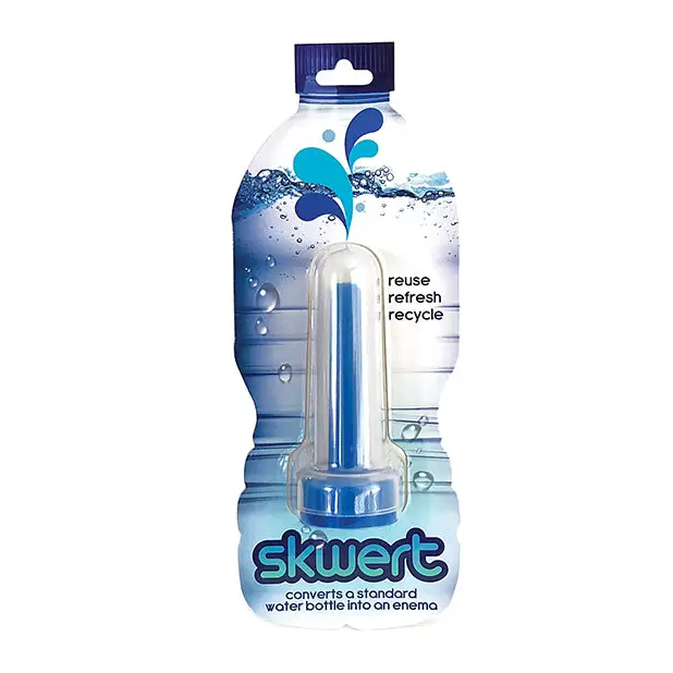 Skwert Water Bottle Enema - Blue - Gay & Lesbian Products