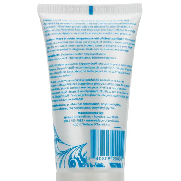 Slippery Stuff Lubricant, 2 oz Gel Tube