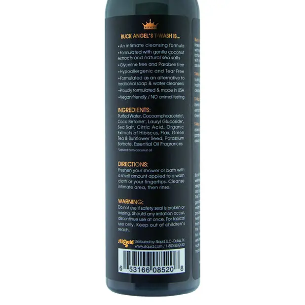 Sliquid Buck Angel T Wash, 8.5 oz
