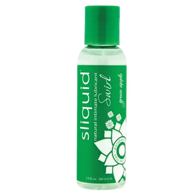 Sliquid Naturals Swirl Lubricant, 2 oz Green Apple