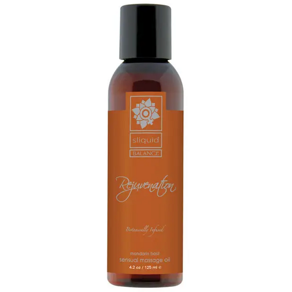 Sliquid Organics Massage Oil, 4.2 oz Rejuvenate