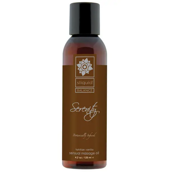 Sliquid Organics Massage Oil, 4.2 oz Serenity