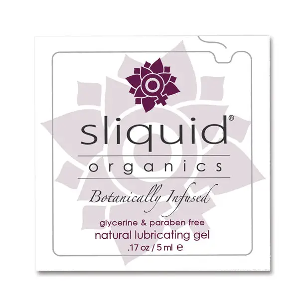 Sliquid Organics Natural Lubricating Gel -.17 oz Pillow - Lubricants