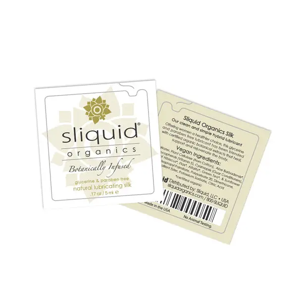 Sliquid Organics Silk Lubricant -.17 oz Pillow - Lubricants