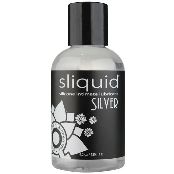 Sliquid Silver Silicone Lube Glycerine & Paraben Free - 4.2 oz - Lubricants