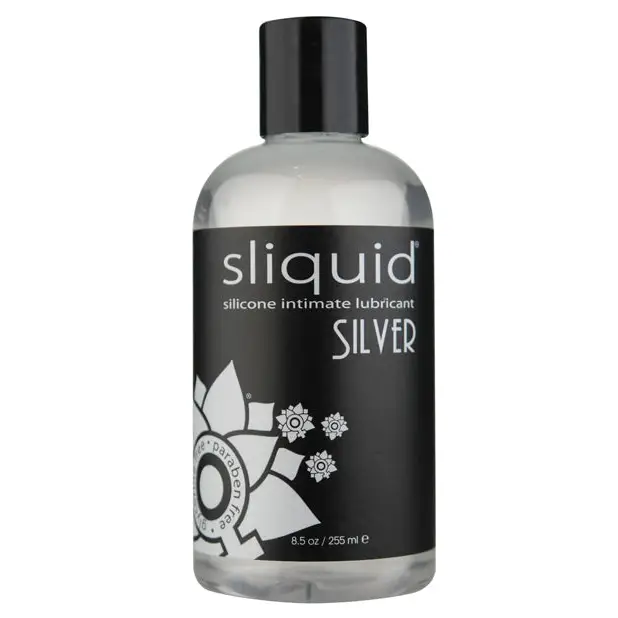 Sliquid Silver Silicone Lube Glycerine & Paraben Free - 8.5 oz - Lubricants