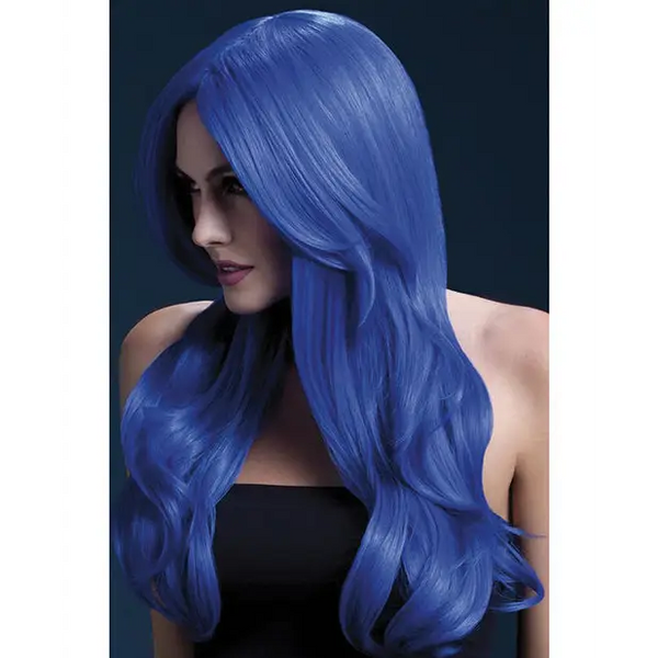 Smiffy The Fever Wig Collection Khloe - Neon Blue - Costumes