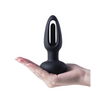 Snuggy Flapping Anal Plug Vibrator- Black - Anal Products