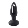 Snuggy Flapping Anal Plug Vibrator- Black - Anal Products