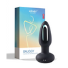 Snuggy Flapping Anal Plug Vibrator- Black - Anal Products