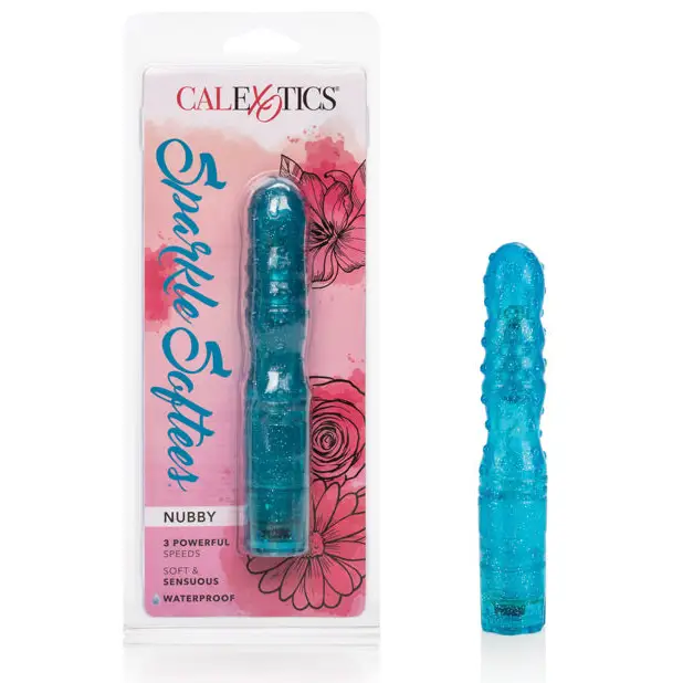 Sparkle Softees Nubbie - Blue - Vibrators
