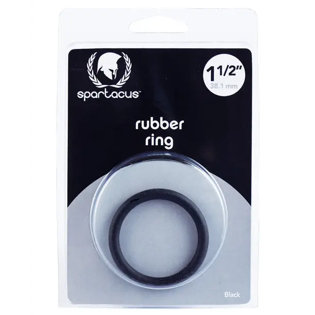 Spartacus 1.5’’ Rubber Cock Ring - Black - Penis Enhancement