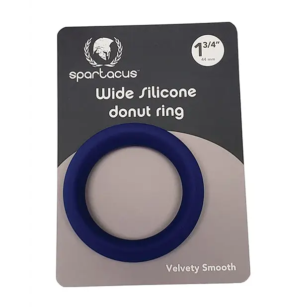 Spartacus 1.75’’ Wide Silicone Donut Ring - Blue - Penis Enhancement