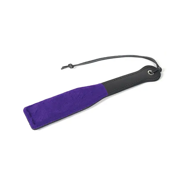 Spartacus 12’’ Faux Fur Paddle - Purple - Bondage Blindfolds & Restraints