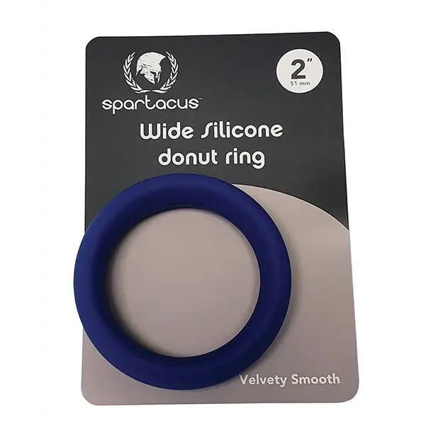 Spartacus 2’’ Wide Silicone Donut Ring - Blue - Penis Enhancement