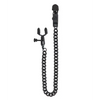 Spartacus Adjustable Alligator Nipple Clamps w/Black Chain - Bondage Blindfolds & Restraints