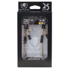 Spartacus Adjustable Alligator Nipple Clamps w/Link Chain - Bondage Blindfolds & Restraints