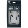 Spartacus Adjustable Alligator Nipple Clamps w/Silver Chain - Bondage Blindfolds & Restraints