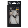 Spartacus Adjustable Micro Plier Nipple Clamps w/Link Chain - Bondage Blindfolds & Restraints