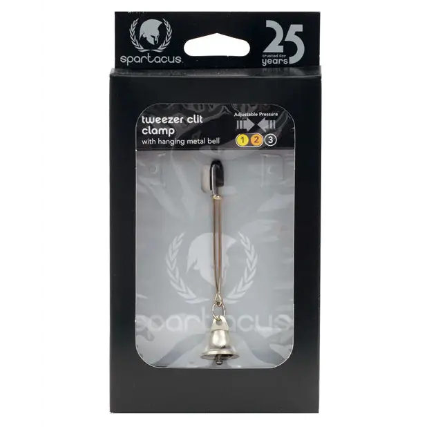 Spartacus Adjustable Tweezer Bell Clit Clamp - Bondage Blindfolds & Restraints