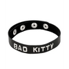 Spartacus BAD KITTY Leather Collar - Black - Bondage Blindfolds & Restraints