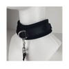 Spartacus Collar & Leash - Neoprene Black - Bondage Blindfolds & Restraints