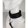 Spartacus Collar & Leash - Neoprene Red - Bondage Blindfolds & Restraints