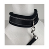 Spartacus Collar & Leash - Neoprene Silver - Bondage Blindfolds & Restraints