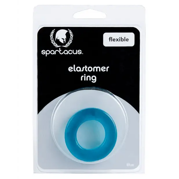 Spartacus Elastomer Cock Ring - Metro Blue - Penis Enhancement