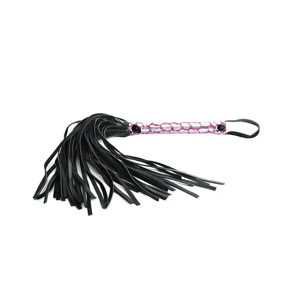 Spartacus Faux Leather Flogger - Pink - Bondage Blindfolds & Restraints