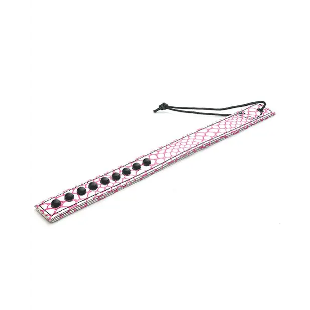 Spartacus Faux Leather Paddle - Pink - Bondage Blindfolds & Restraints