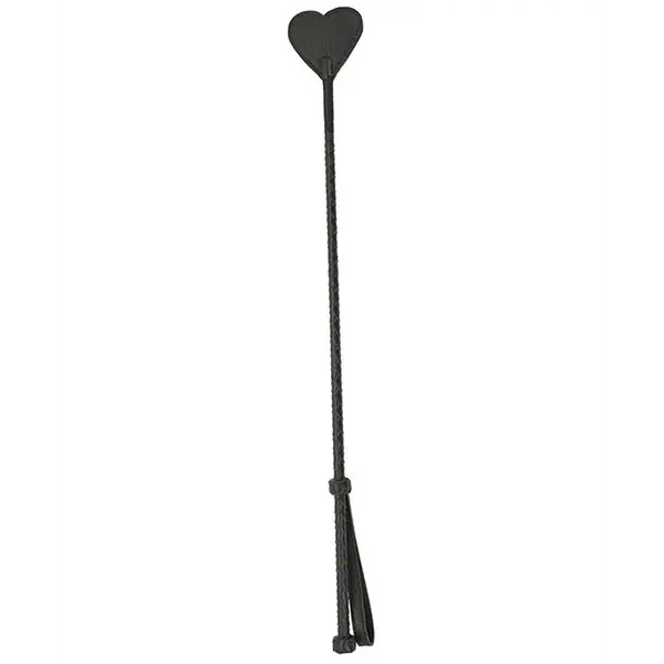 Spartacus Heart Crop - Brown Leather - Bondage Blindfolds & Restraints