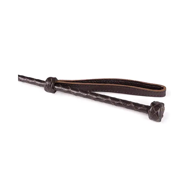 Spartacus Heart Crop - Brown Leather - Bondage Blindfolds & Restraints